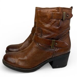 Clarks Moto Boots Fleece Lined Mojito Sorbet Brown 9